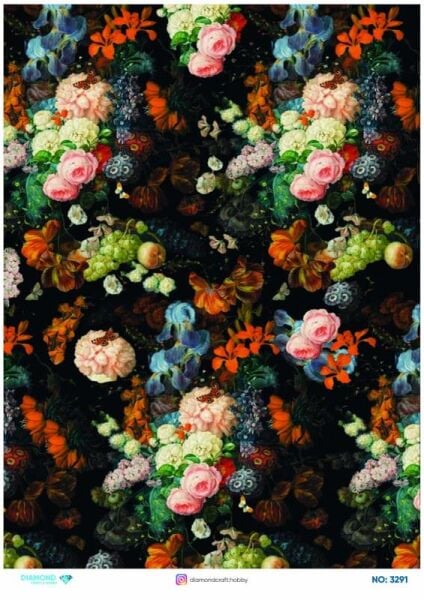 Diamond Pirinç Dekopaj Kağıdı - 3291