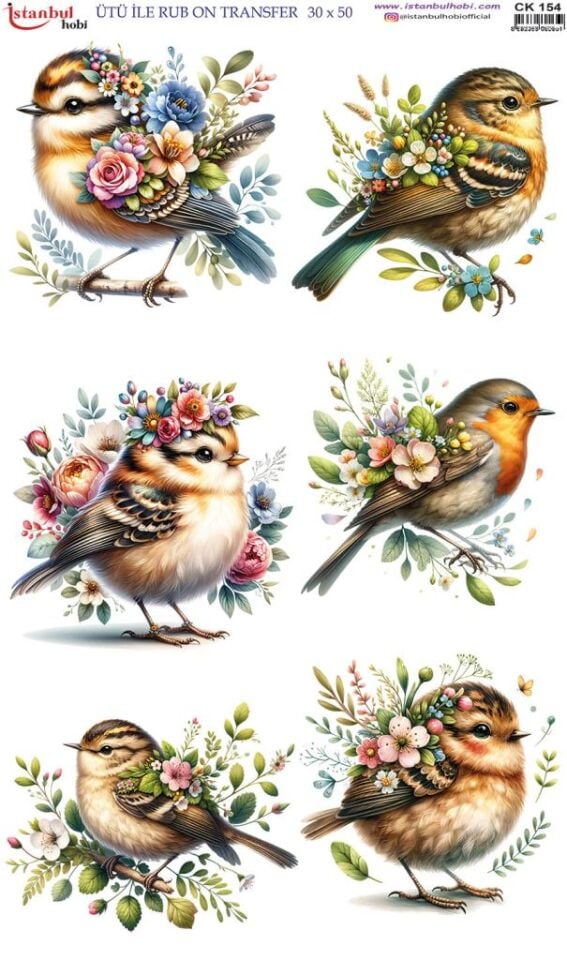 Ütü İle Rub On Transfer Kağıdı 30x50cm CK154