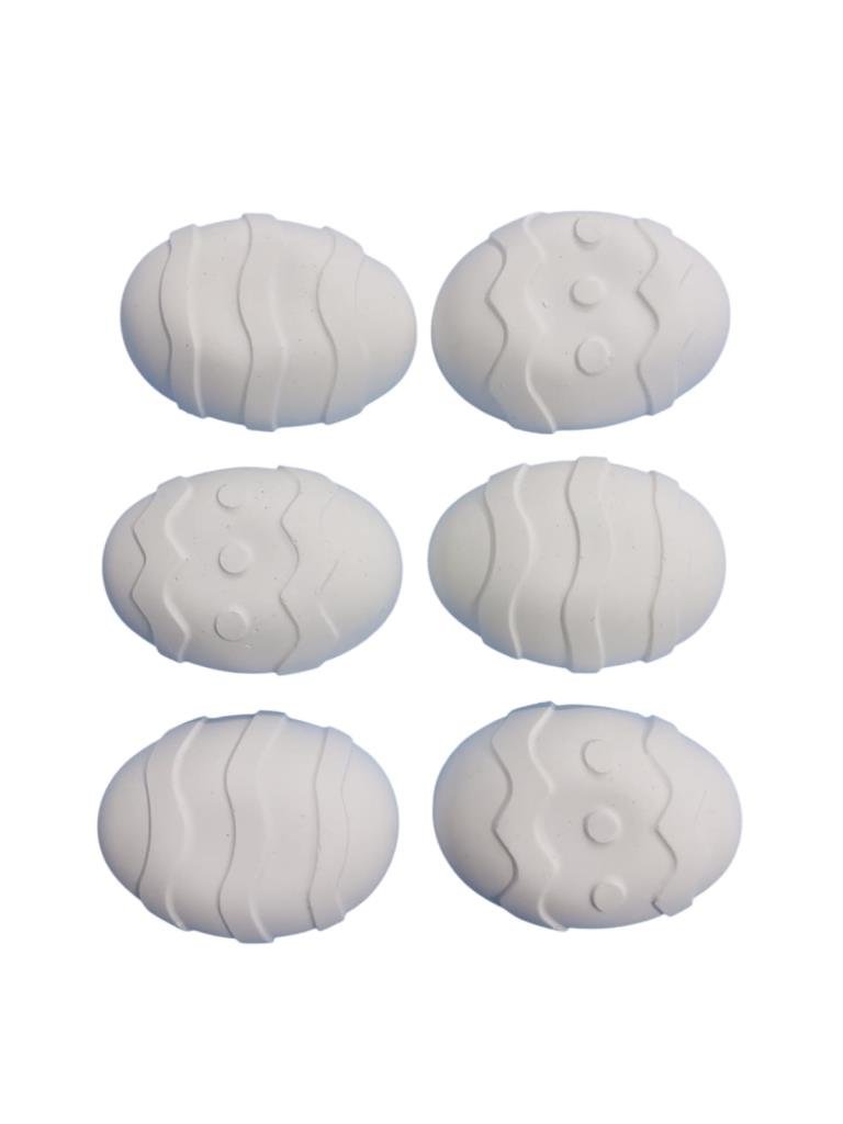 Yumurta Obje Paskalya Figür 7x5cm 6'lı Set