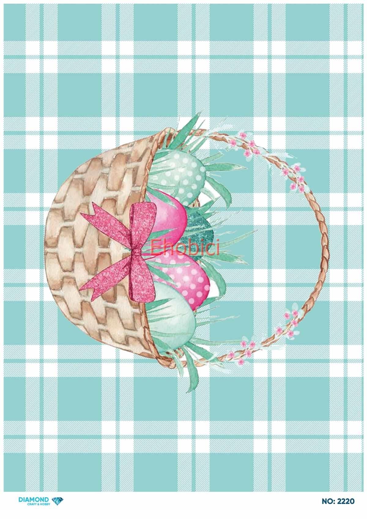 Diamond Pirinç Dekopaj Kağıdı - 2220