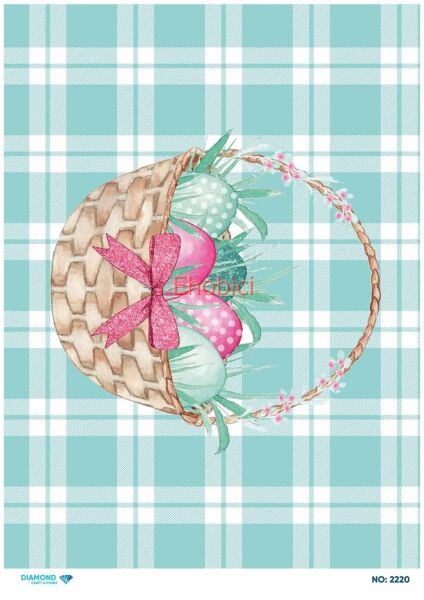 Diamond Pirinç Dekopaj Kağıdı - 2220