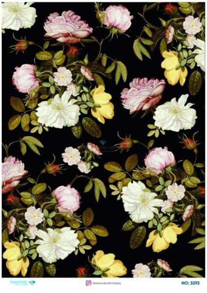 Diamond Pirinç Dekopaj Kağıdı - 3293