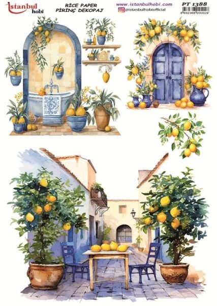 Pirinç Dekopaj Kağıdı 30x42cm PT-1388
