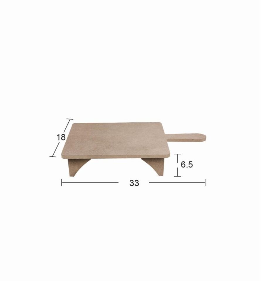 Ahşap Dikdörtgen Sunumluk 33x18cm SN20