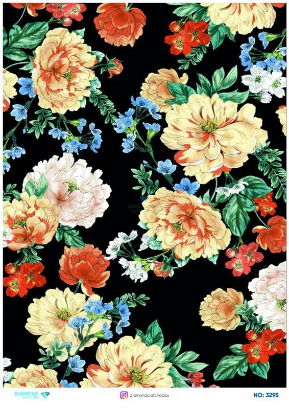 Diamond Pirinç Dekopaj Kağıdı - 3295