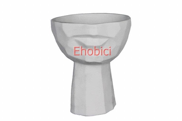 Polyester Büyük Kübik Saksı 17x15cm HYK608