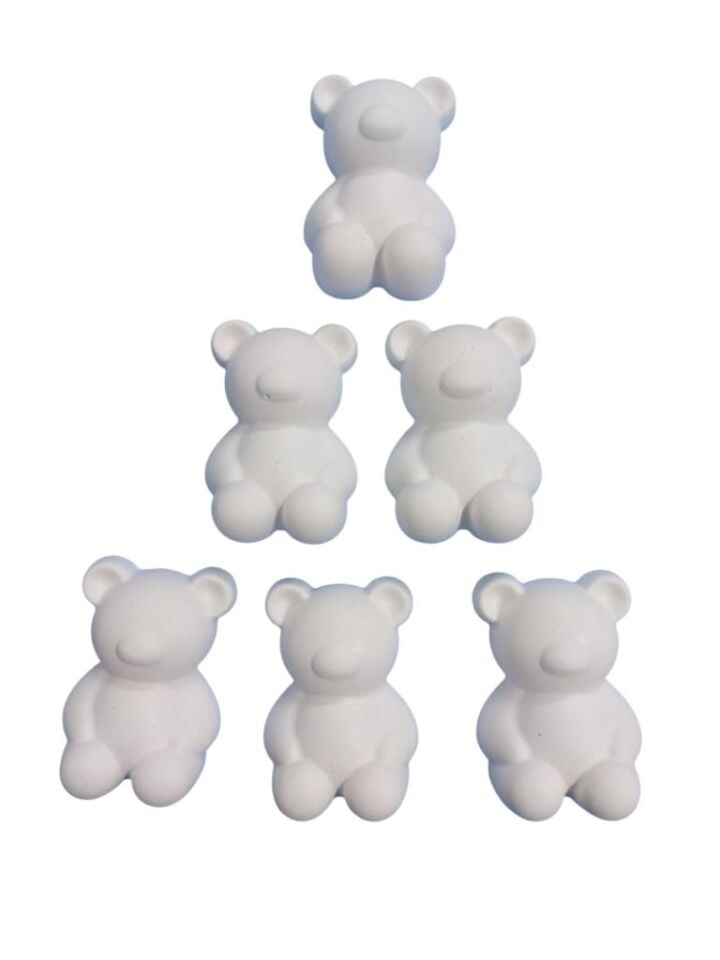 Sevimli Ayıcık Figür 7x5cm 6'lı Set