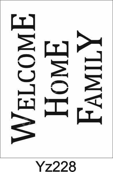 Yazı Desenler Stencil Şablon (21x30) YZ-228