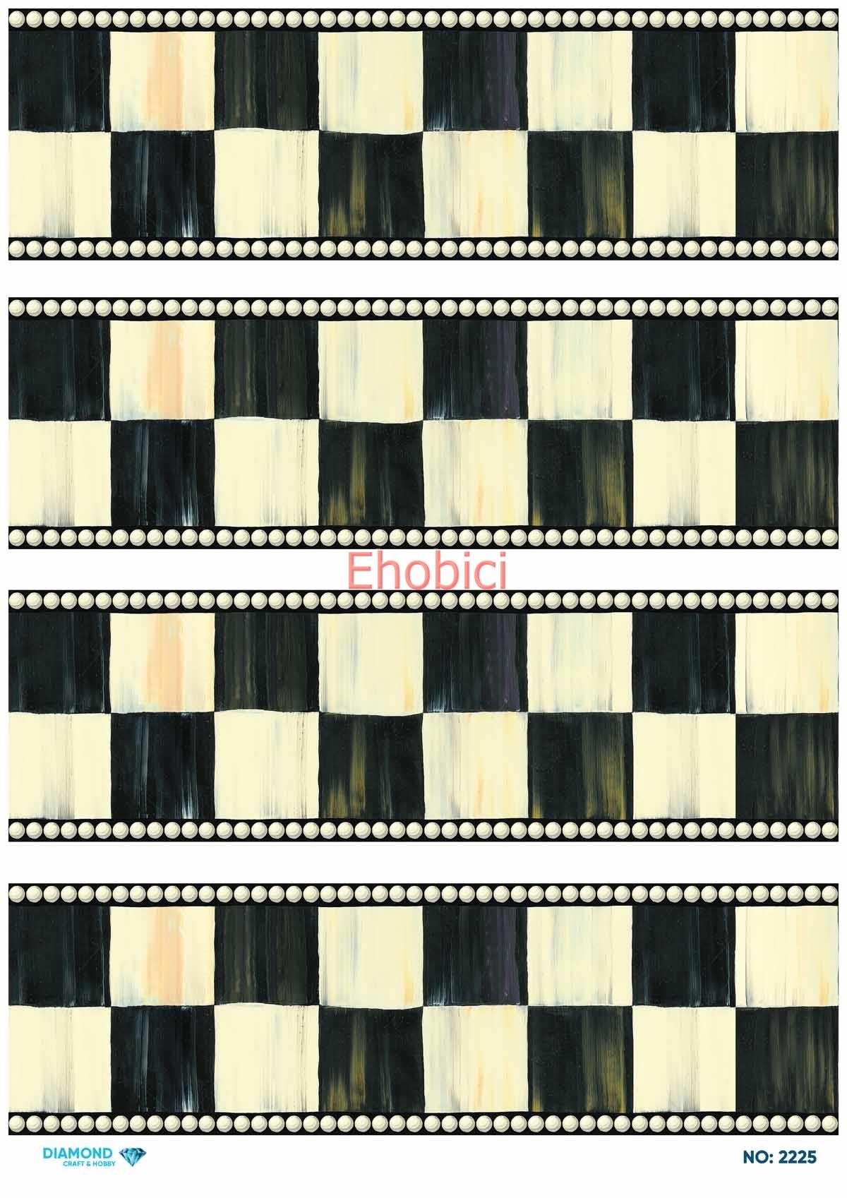 Diamond Pirinç Dekopaj Kağıdı - 2225