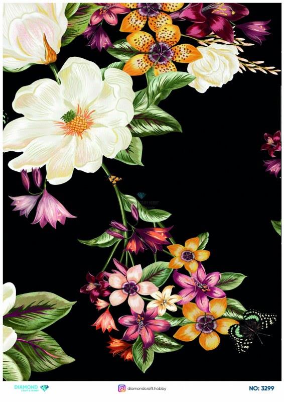 Diamond Pirinç Dekopaj Kağıdı - 3299