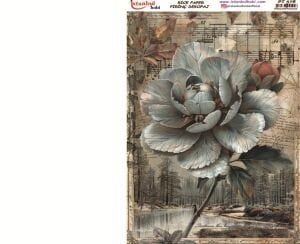 Pirinç Dekopaj Kağıdı 30x42cm PT-578 Gül Çiçek