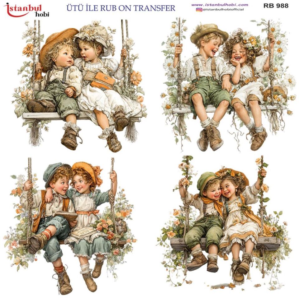 Ütü ile Rub On Transfer Kağıdı 30x30cm RB-988