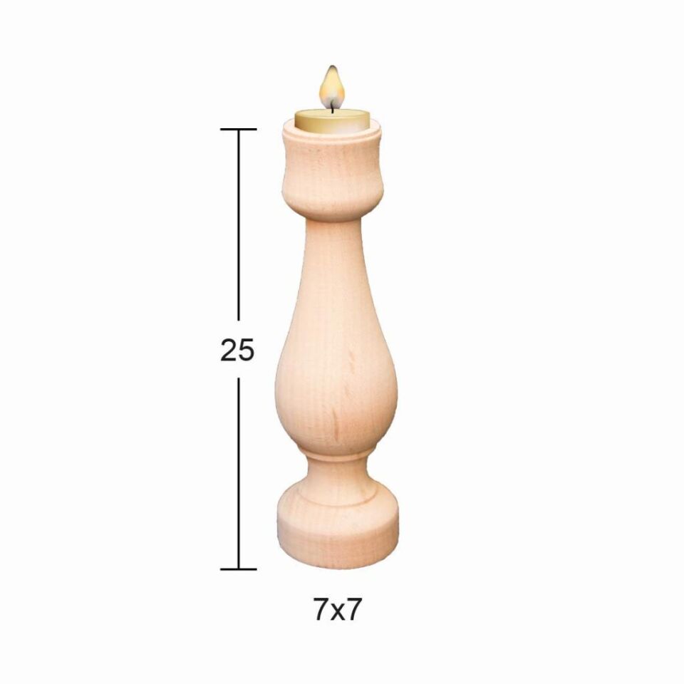 Ahşap Şamdan ŞA-48