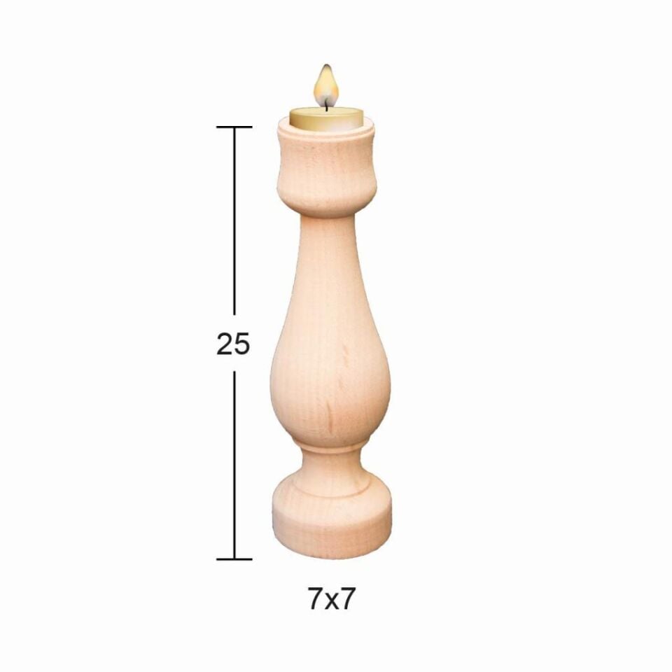 Ahşap Şamdan ŞA-48