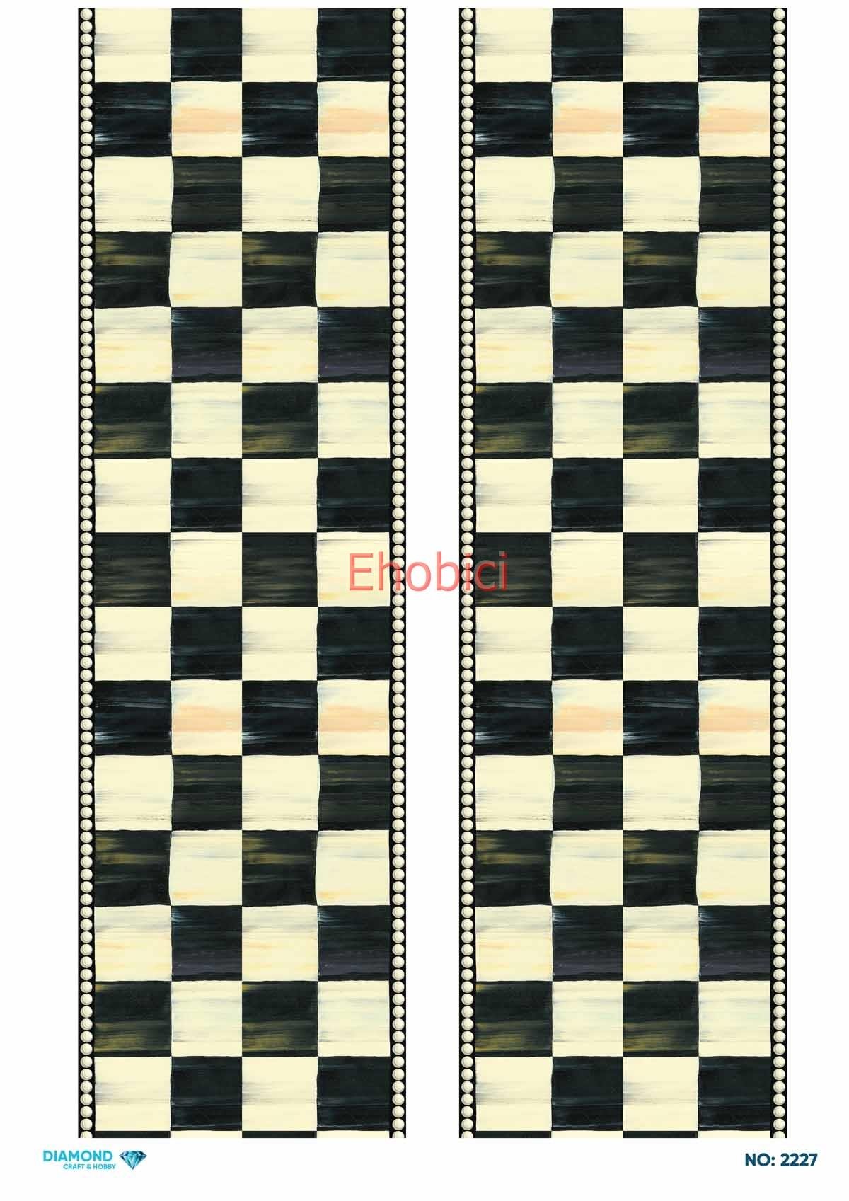 Diamond Pirinç Dekopaj Kağıdı - 2227