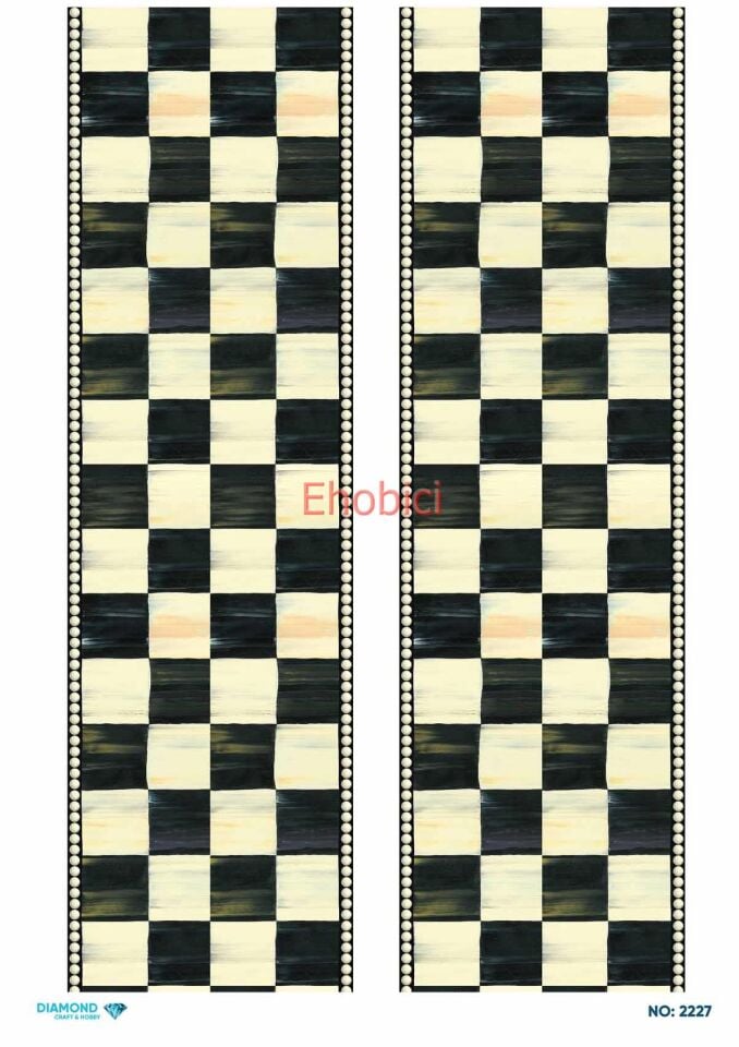 Diamond Pirinç Dekopaj Kağıdı - 2227