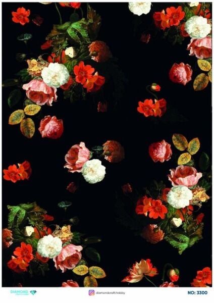 Diamond Pirinç Dekopaj Kağıdı - 3300