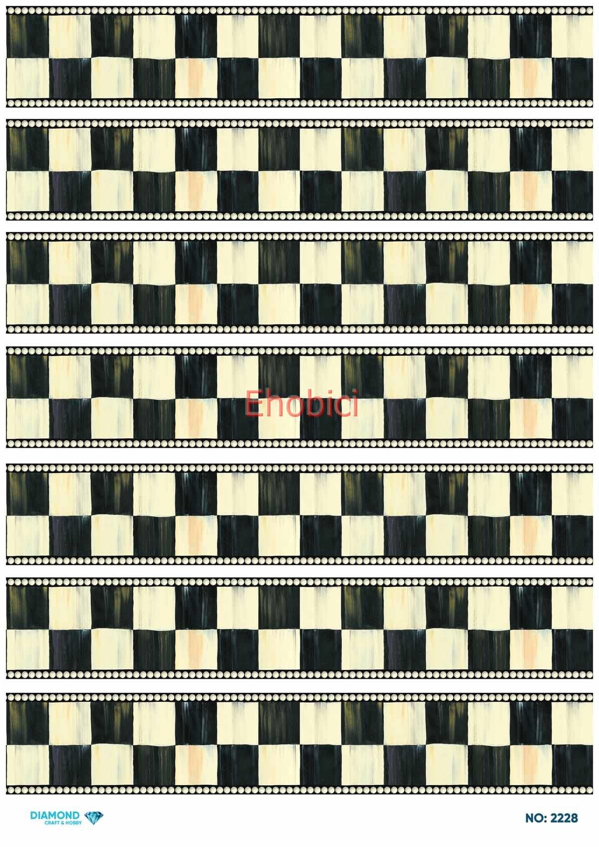 Diamond Pirinç Dekopaj Kağıdı - 2228