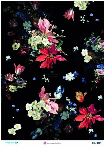 Diamond Pirinç Dekopaj Kağıdı - 3301