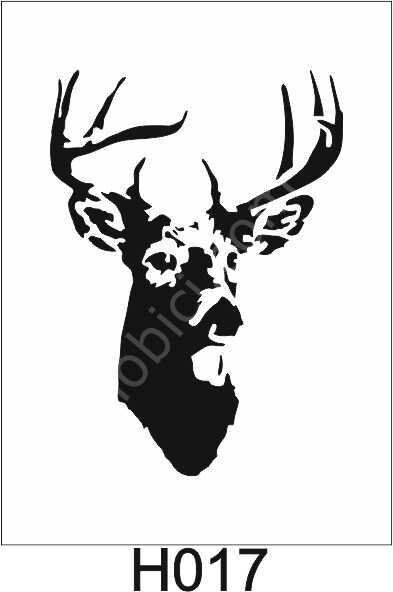 Hayvan Temalı Desenler Stencil Şablon (21x30) H-017