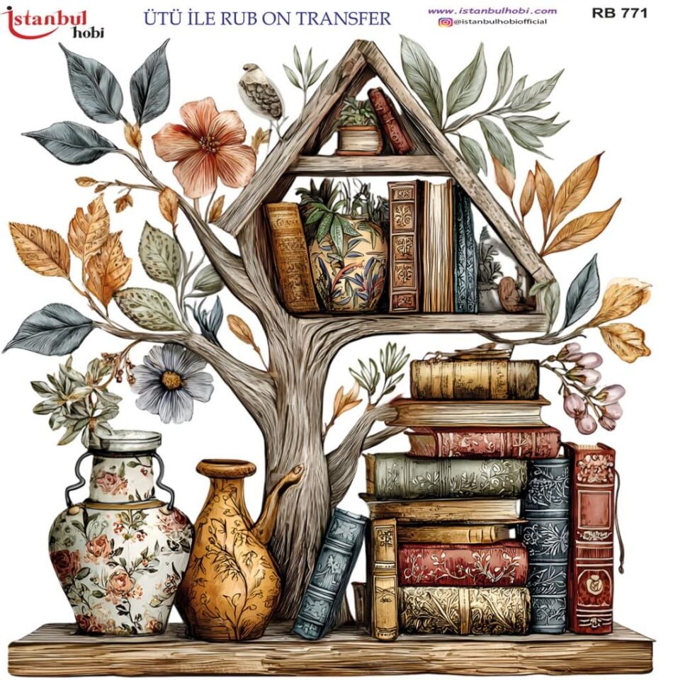 Ütü ile Rub On Transfer Kağıdı 30x30cm RB-771