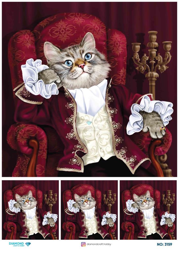 Diamond Pirinç Dekopaj Kağıdı - 3159