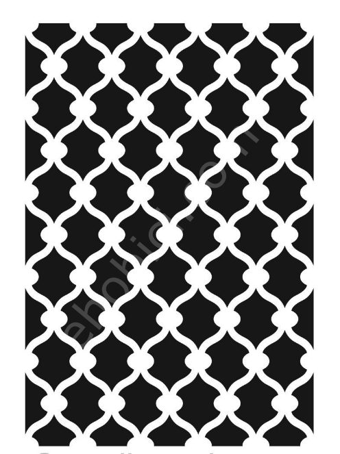 Ardışık Desen Stencil Şablon (21x30) R-032