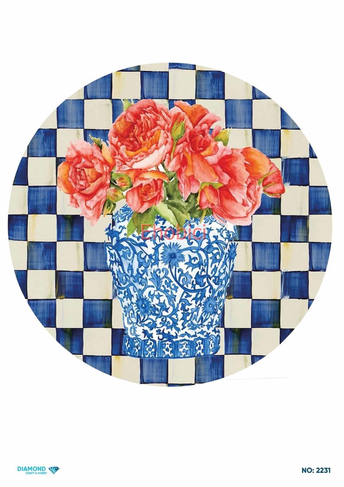 Diamond Pirinç Dekopaj Kağıdı - 2231