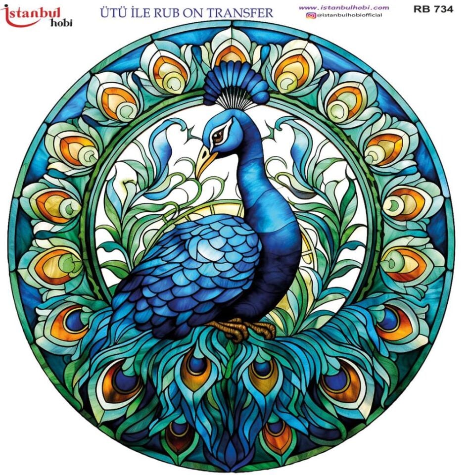 Ütü ile Rub On Transfer Kağıdı 30x30cm RB-734