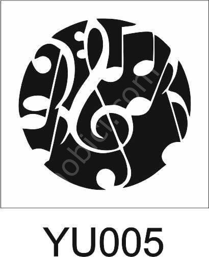 Yuvarlak Desenler Stencil Şablon (25x25) YU-005