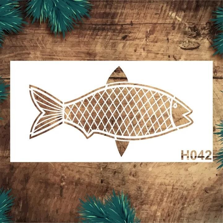 Hayvan Temalı Desenler Stencil Şablon (15x30) H-042