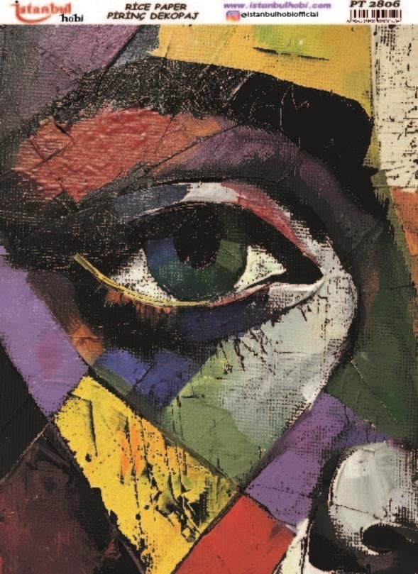 Pirinç Dekopaj Kağıdı 30x42cm PT-2806 Resim Tablo Tarzı