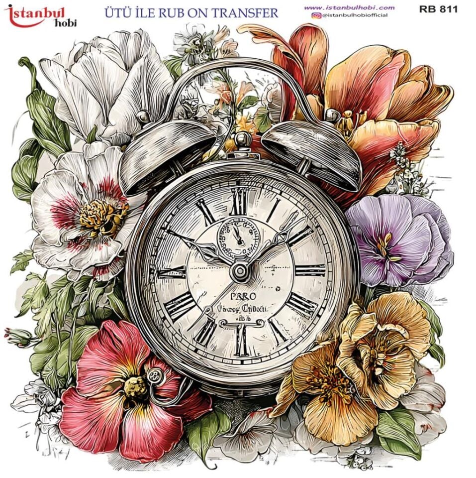 Ütü ile Rub On Transfer Kağıdı 30x30cm RB-811