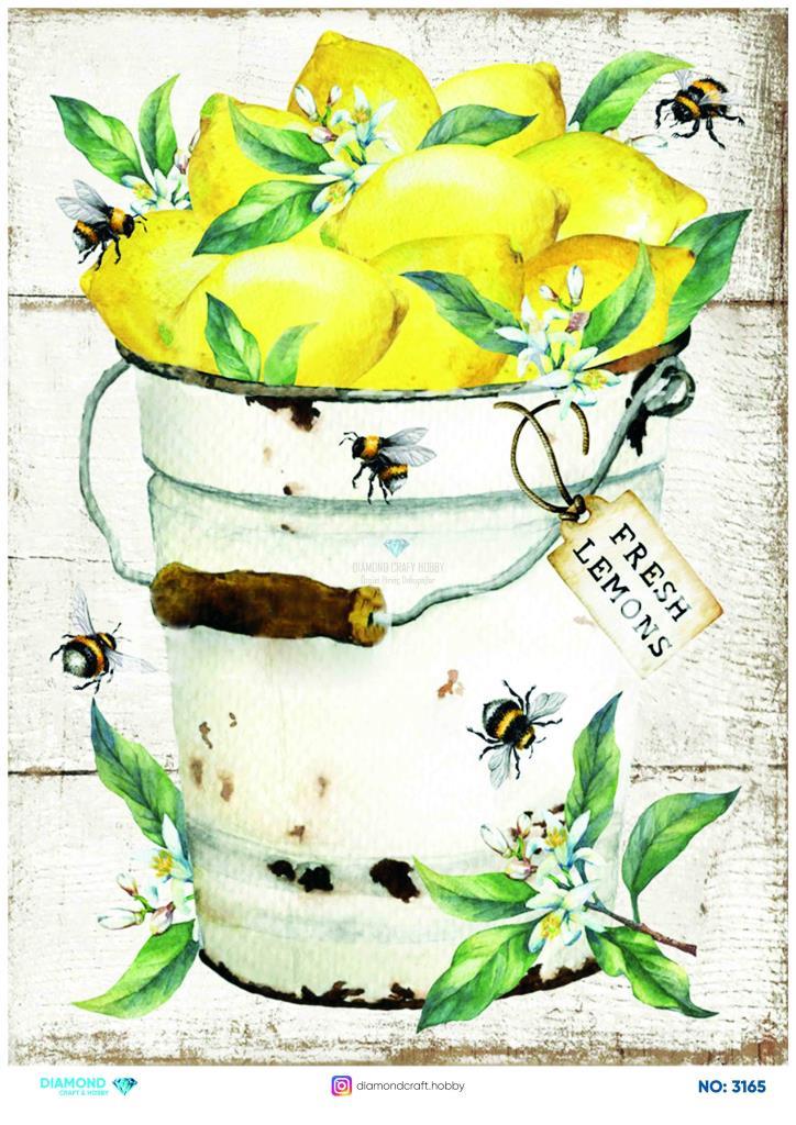 Diamond Pirinç Dekopaj Kağıdı - 3165