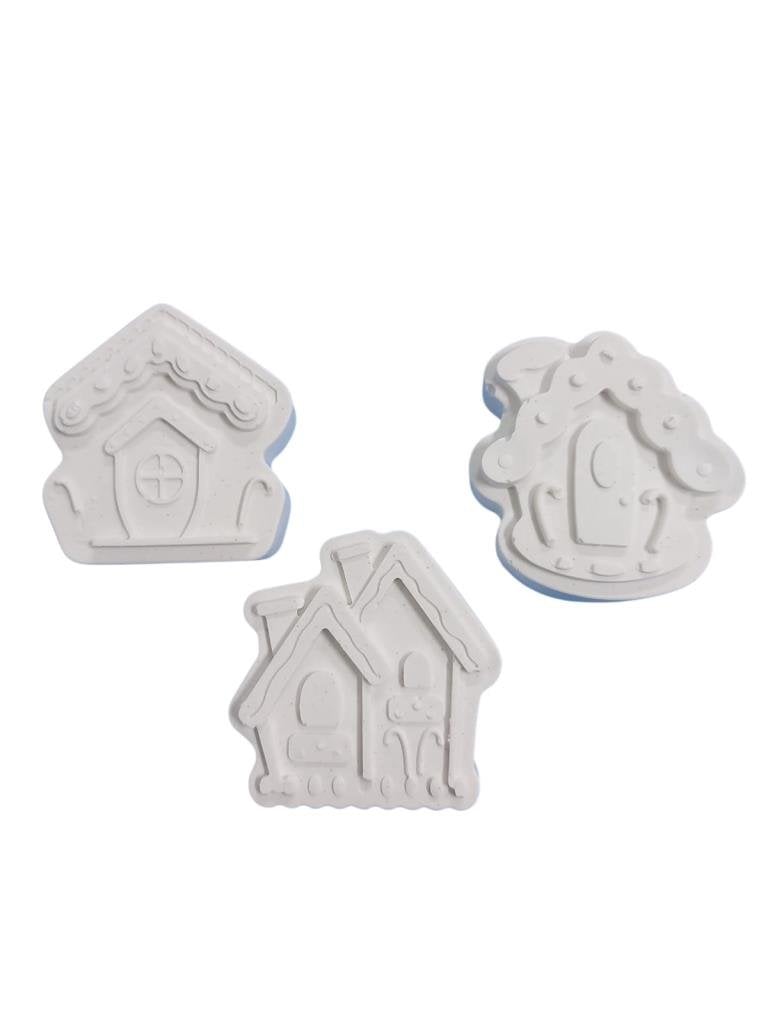 Sevimli Peri Evi 3'lü Set - Kış Evleri Seti 3 Parça