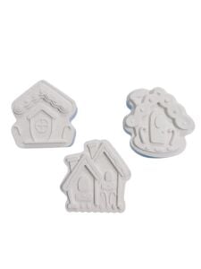 Sevimli Peri Evi 3'lü Set - Kış Evleri Seti 3 Parça