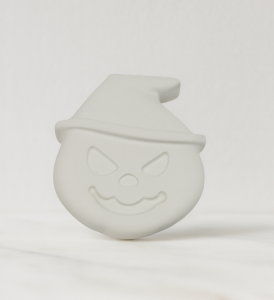 Halloween Şapkalı Balkabağı Figür 8x6,5cm Pumpkin Cadılar Bayramı