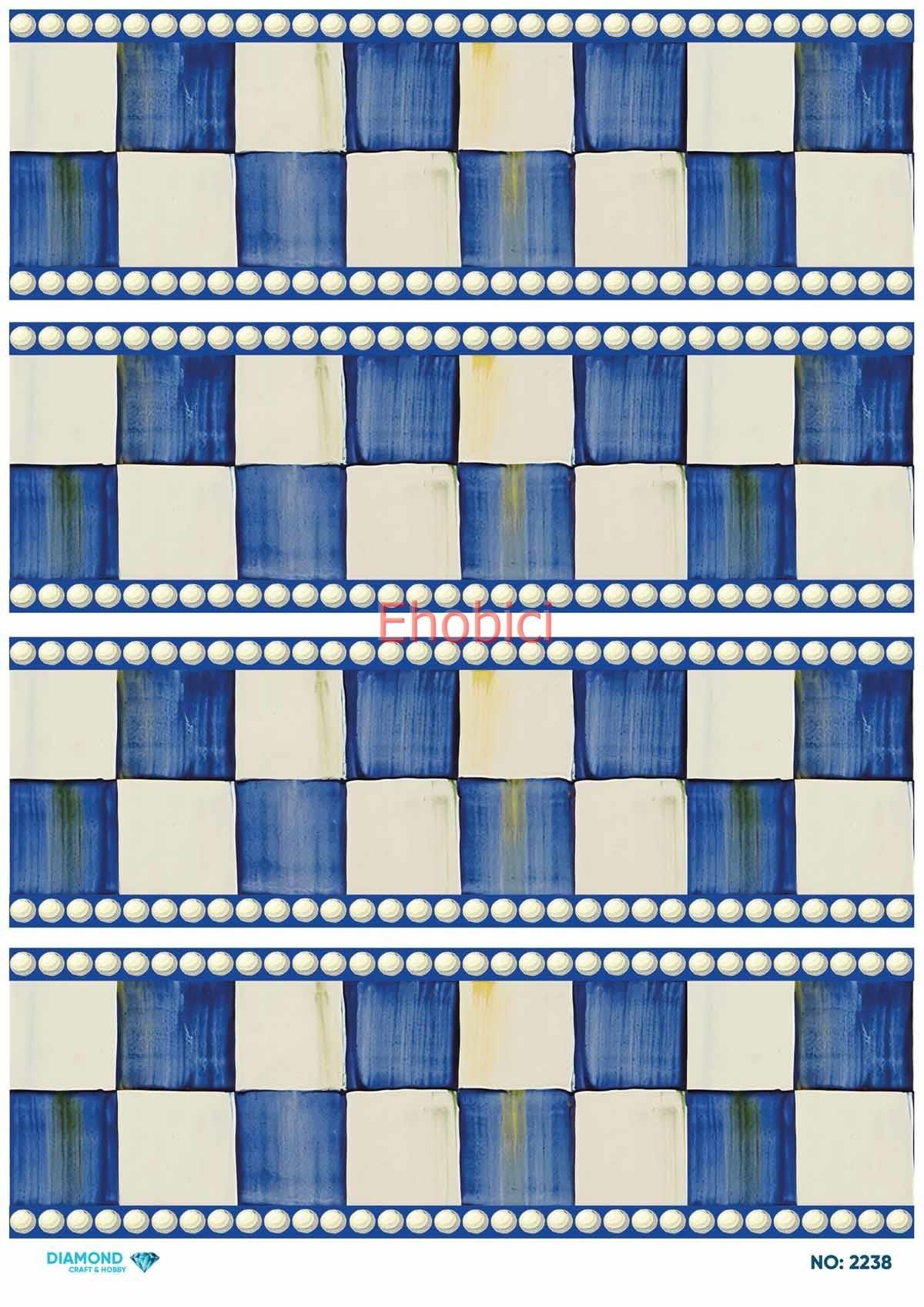 Diamond Pirinç Dekopaj Kağıdı - 2238