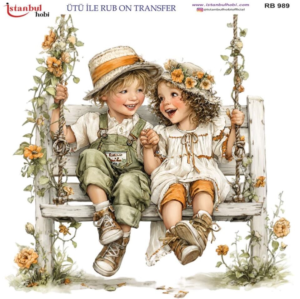 Ütü ile Rub On Transfer Kağıdı 30x30cm RB-989