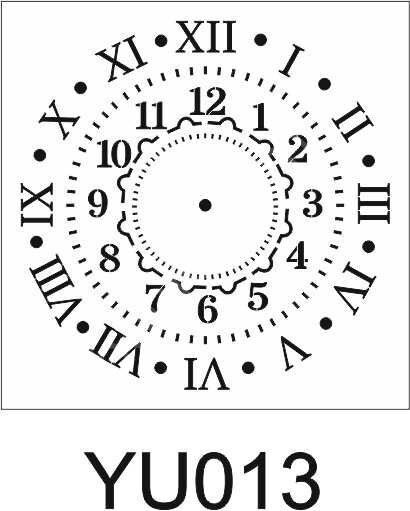 Yuvarlak Desenler Stencil Şablon (30X30) YU-013