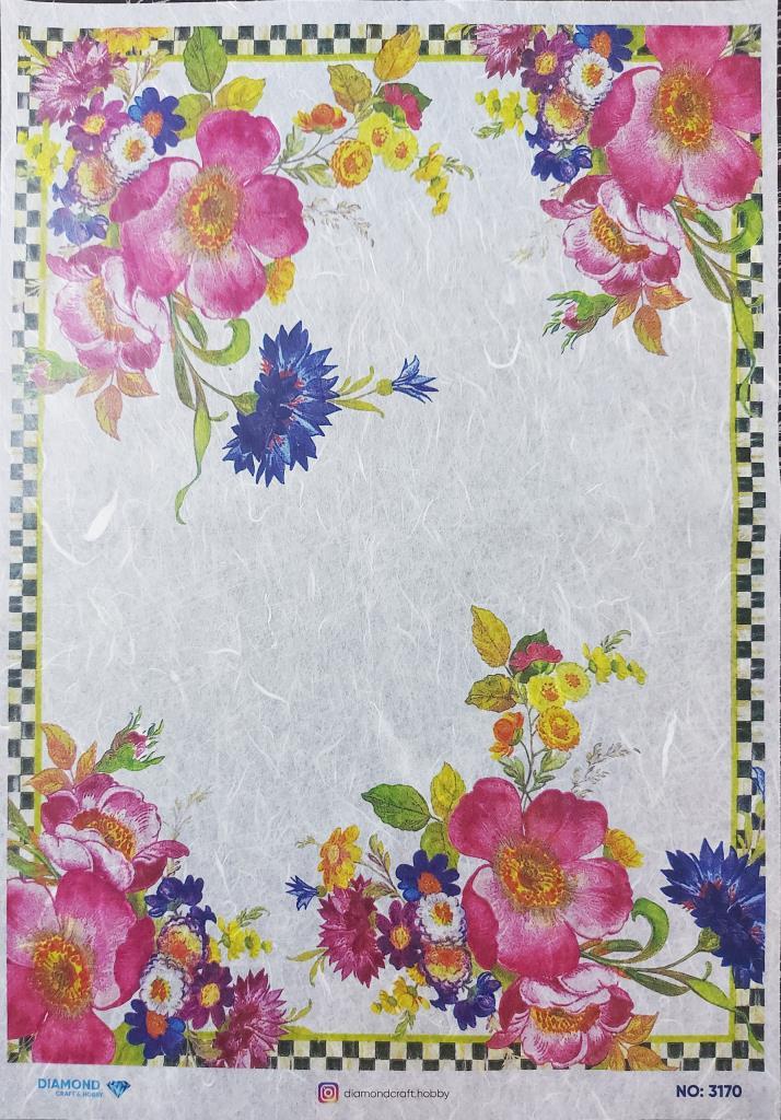 Diamond Pirinç Dekopaj Kağıdı - 3170