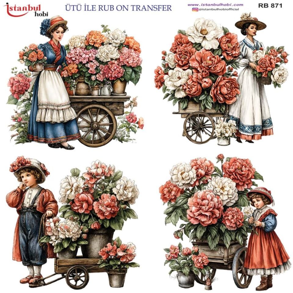 Ütü ile Rub On Transfer Kağıdı 30x30cm RB-871