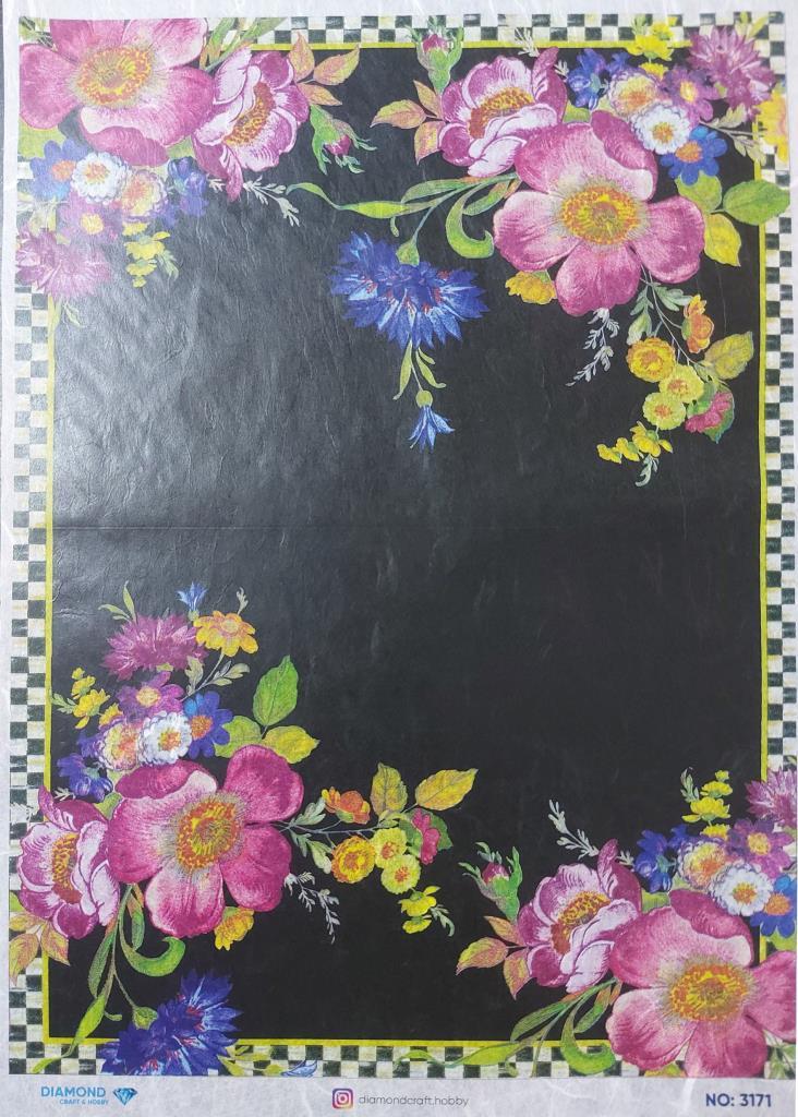 Diamond Pirinç Dekopaj Kağıdı - 3171