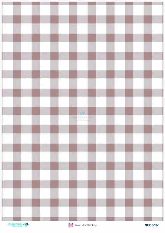 Diamond Pirinç Dekopaj Kağıdı - 3317