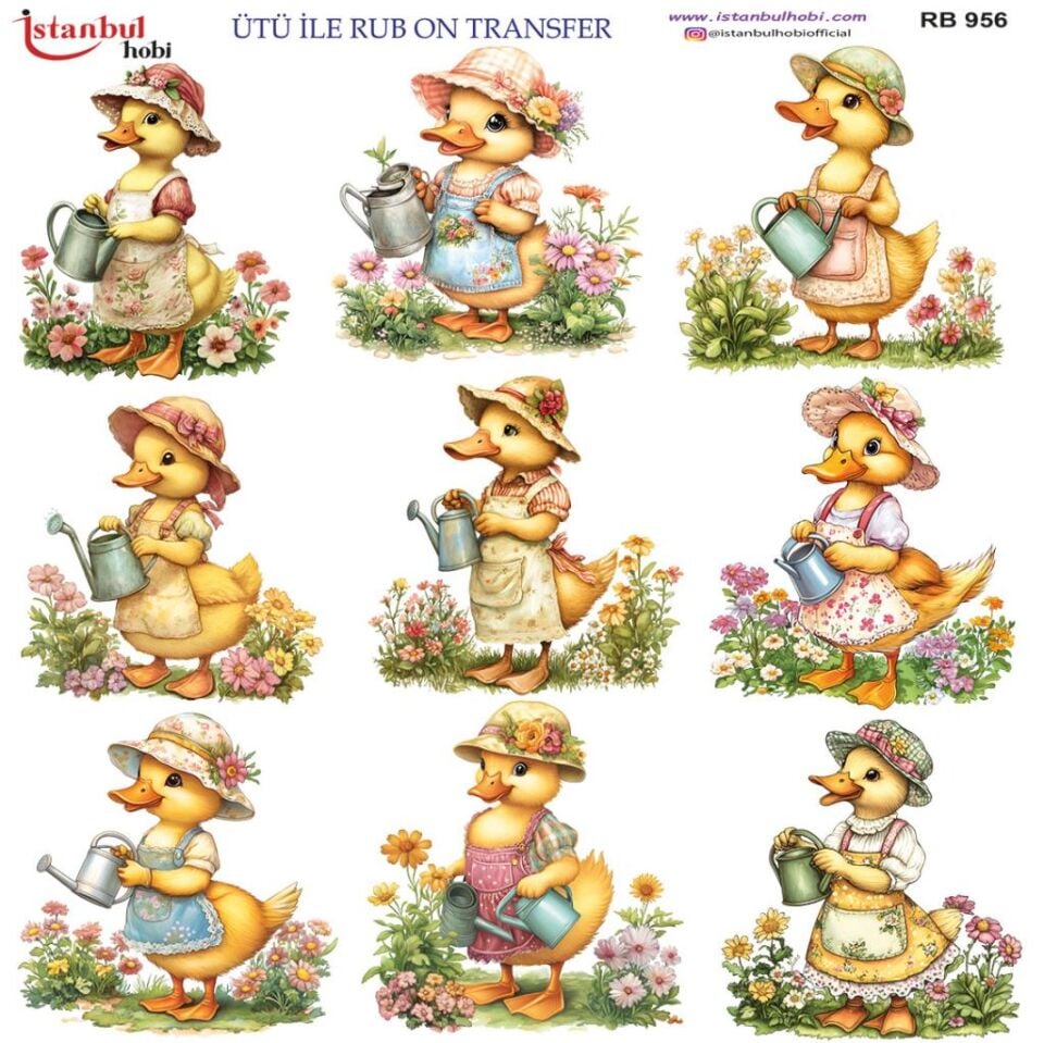 Ütü ile Rub On Transfer Kağıdı 30x30cm RB-956
