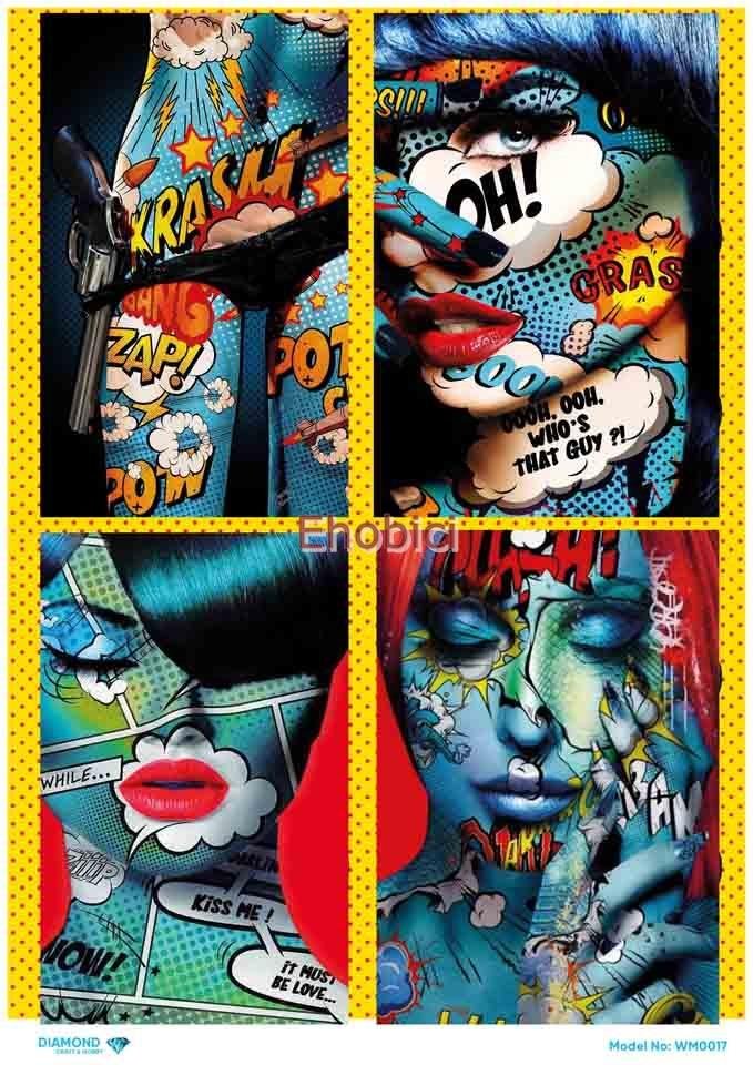 Diamond Pirinç Dekopaj Kağıdı - WM-017