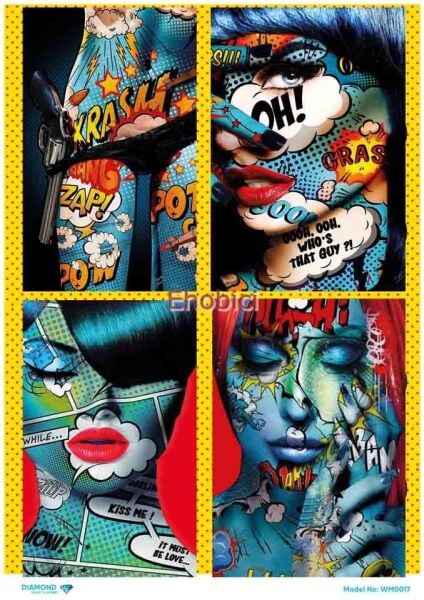 Diamond Pirinç Dekopaj Kağıdı - WM-017