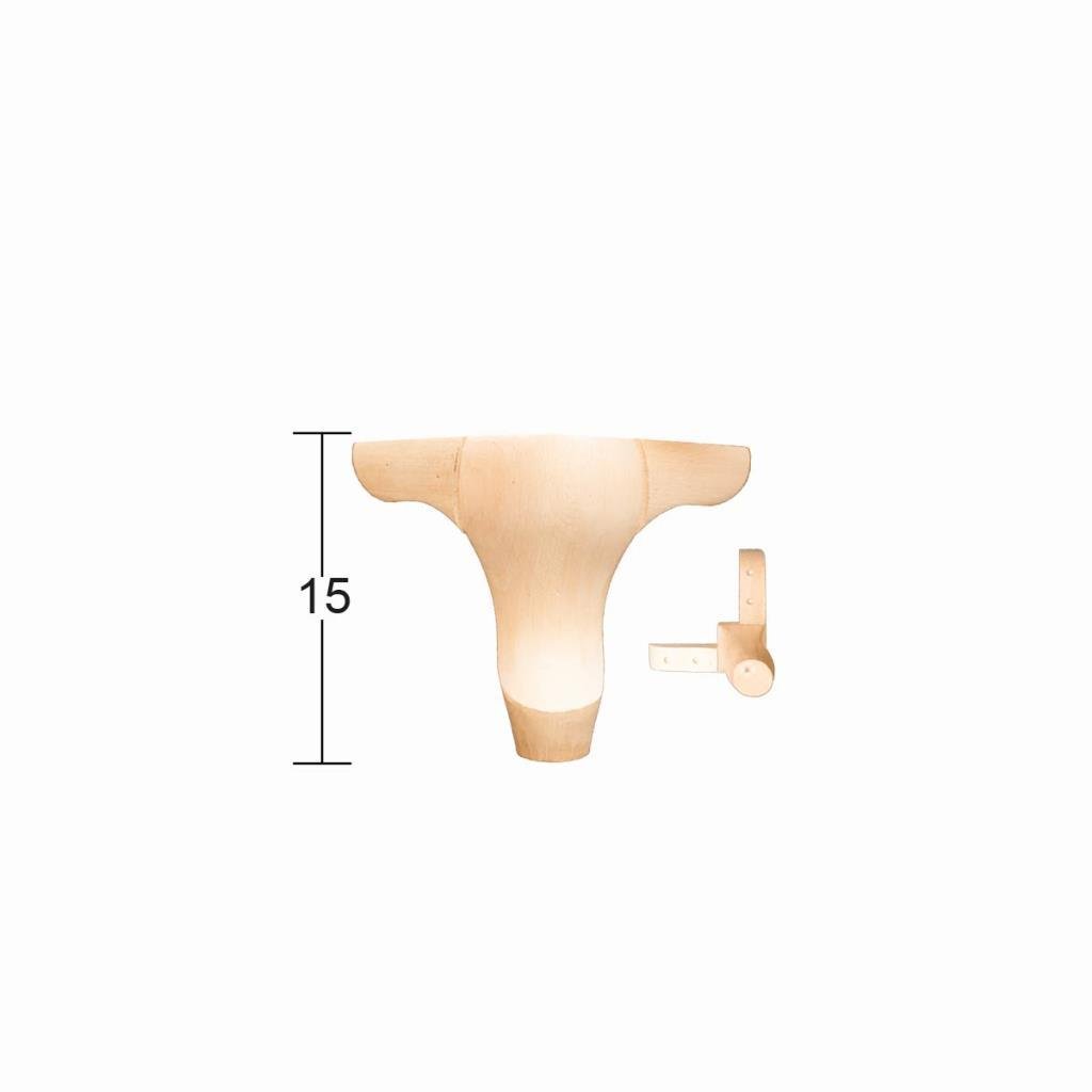 Lükens Ayak 15cm Doğal Ağaç FT-03