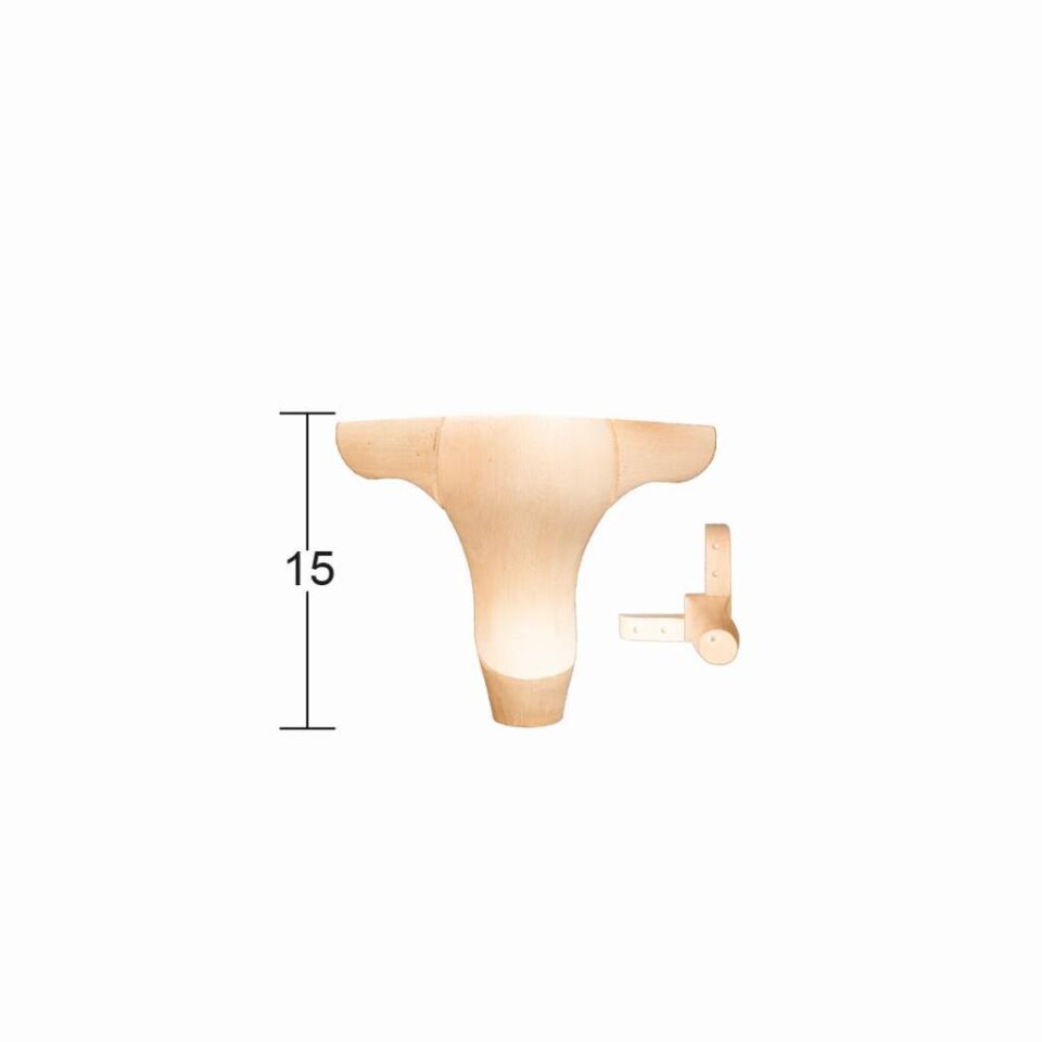 Lükens Ayak 15cm Doğal Ağaç FT-03