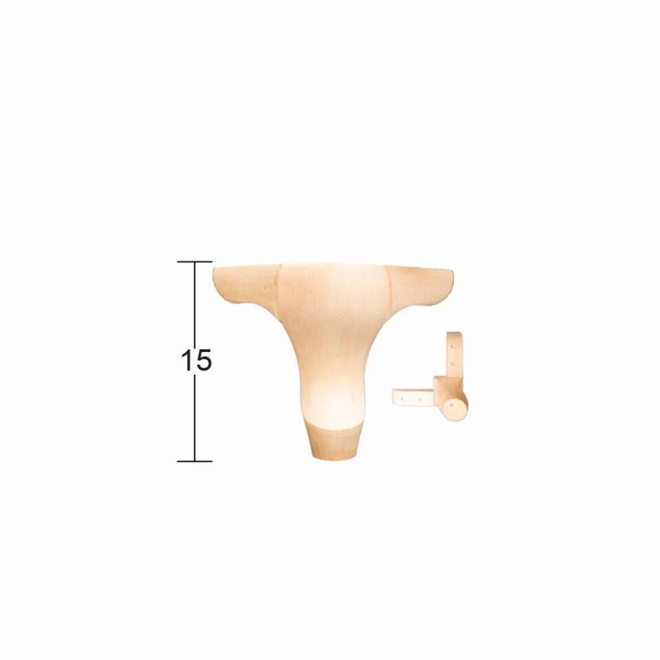 Lükens Ayak 15cm Doğal Ağaç FT-03